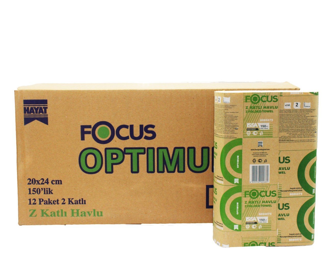 Focus Optimum Z Dispanser Kağıt Havlu 150 'li .