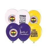 B.E. 4+1 Fenerbahçe Baskılı 12'' Pastel Balon 100'lü