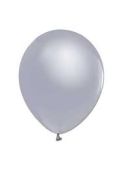 B.E. Metalik Gümüş 12'' Pastel Balon 100'lü