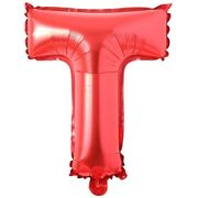 T Harf Folyo Balon Kırmızı 16 inç