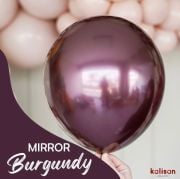 5'' Mirror Burgundy ( Krom Bordo ) 50 Adet
