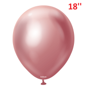 18'' Mirror Balloons Pink 1 adet