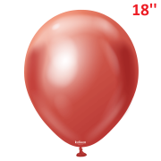 18'' Mirror Balloons Red 1 adet