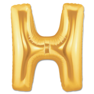 40'' Gold H Harf Folyo Balon 100 Cm