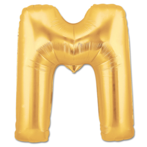 40'' Gold M Harf Folyo Balon 100 Cm