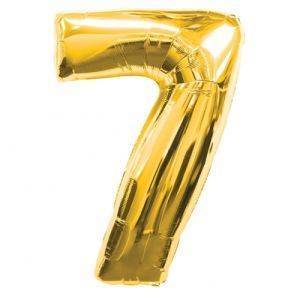 40'' Gold 7 Rakam Folyo Balon 100 Cm