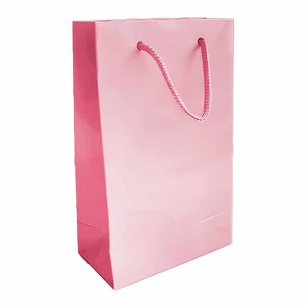 17*25 Düz Pembe Çanta 25'li