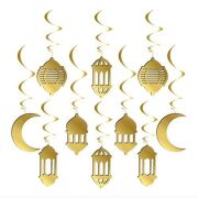 10'lu 3D Tavan Süs Ramazan Gold 10'lu