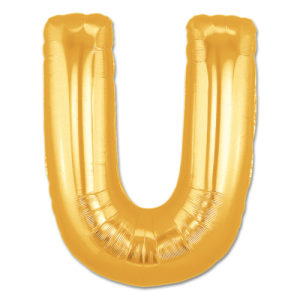 16'' Gold U Harf Folyo Balon