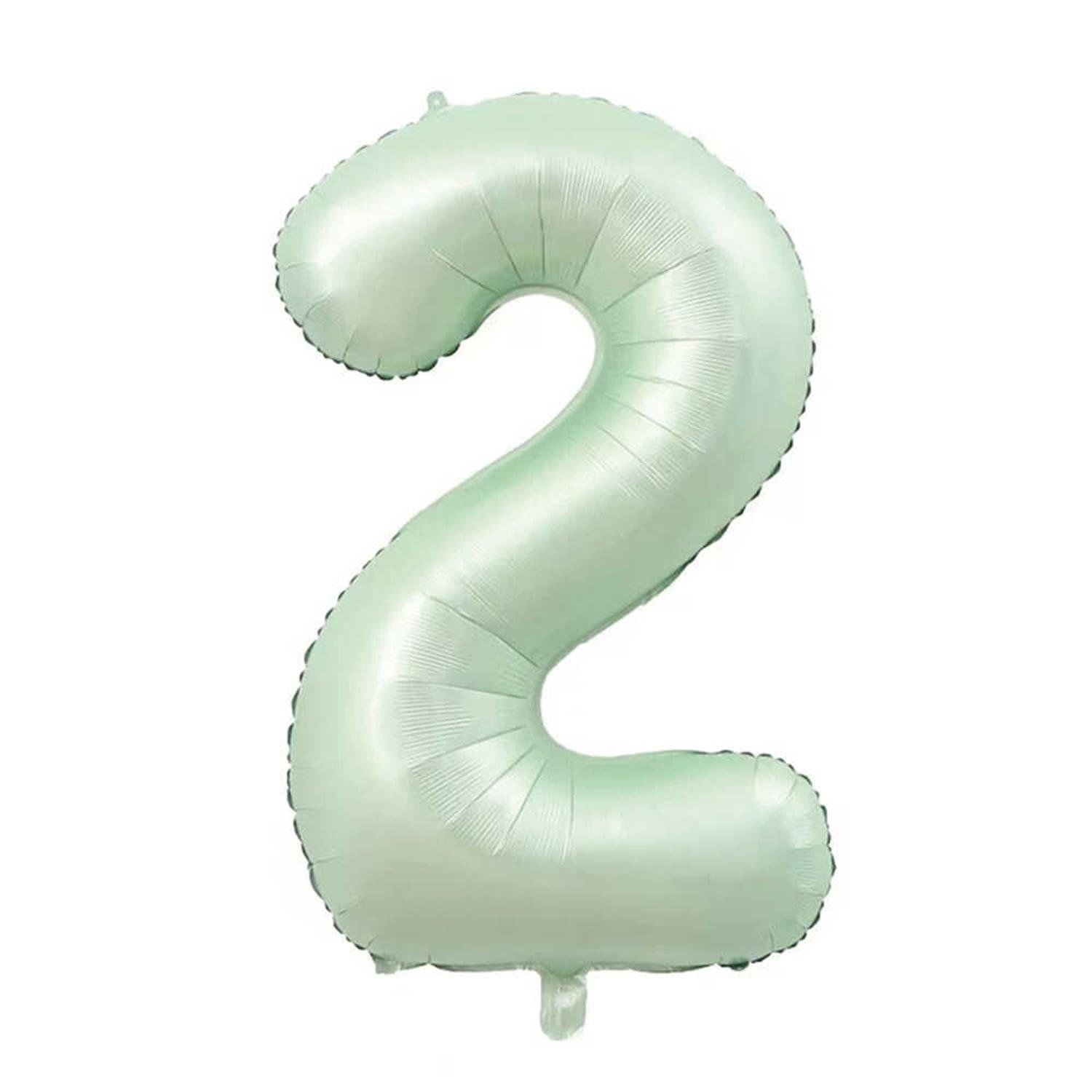 26'' Yeşil 2 Rakam Folyo Balon