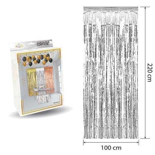 Kapı Perdesi Gümüş 90*200cm