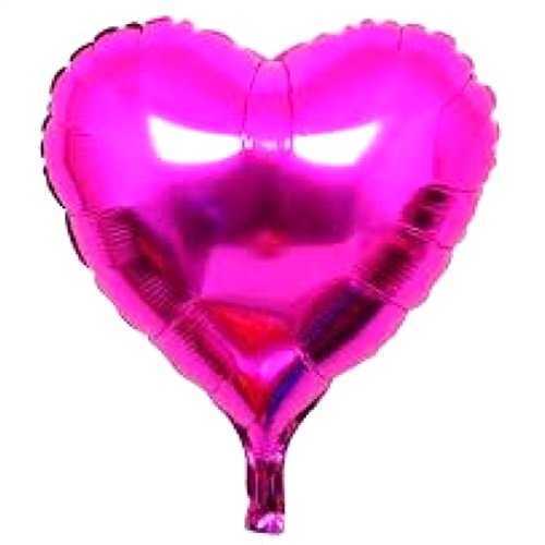 Fuşya Kalp Folyo Balon 24 inç