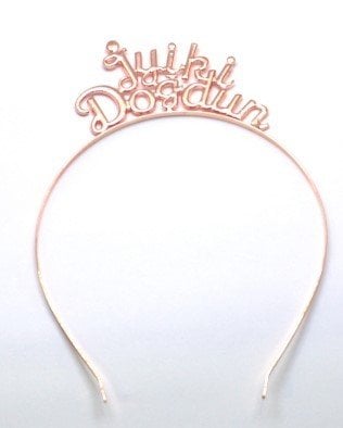 İyi ki doğdun metal taç rose gold
