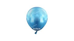 5″ Mini Mirror (Krom) Balonlar Mavi 100 Adet