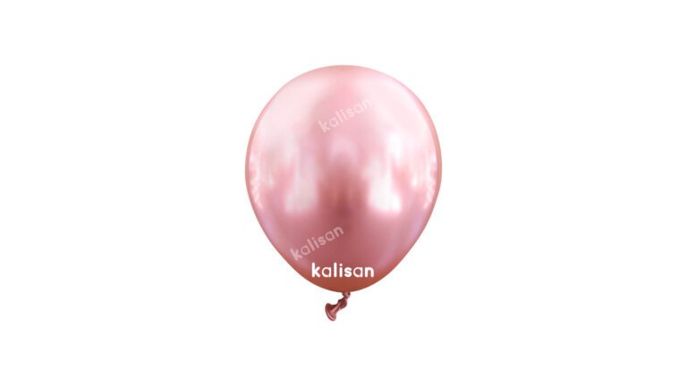 5″ Mini Mirror (Krom) Balonlar Pembe 100 Adet