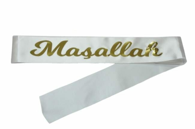 Maşallah Beyaz Gold Kuşak