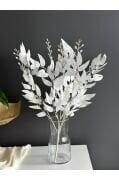 Yapay Söğüt Dalı Beyaz-5 Dallı-dekoratif Vazo Çiçeği