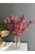Yapay Söğüt Dalı Bordo-5 Dallı-dekoratif Vazo Çiçeği