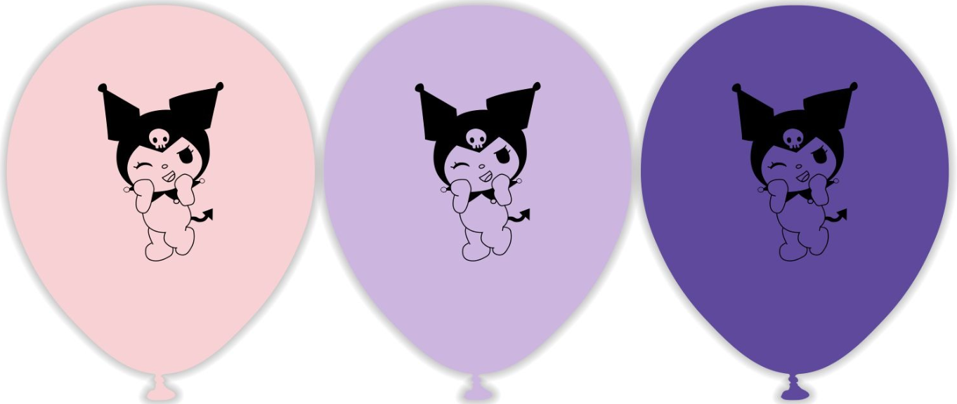 Kuromi Baskılı Balon 100'lü