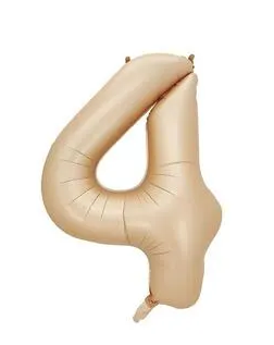 4 Rakam 40'' Karamel Folyo Balon