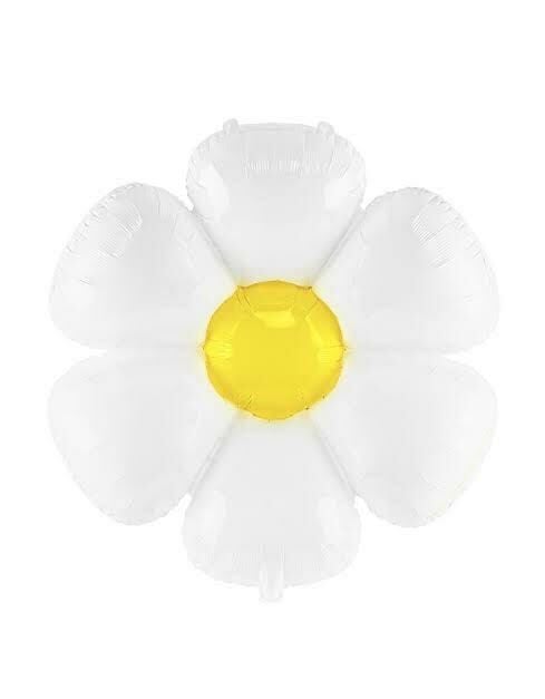 Büyük Beyaz Papatya Folyo Balon 110-90 cm 4387