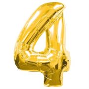 4 Rakam Gold Folyo Balon 82 cm