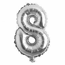 8 Rakam Folyo Balon 26'' 66cm