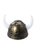 Boynuzlu Viking Şapkası Gold