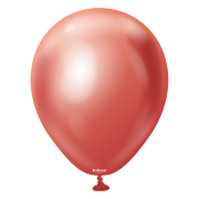 5″ Mini Mirror (Krom) Balonlar Kırmızı100 Adet