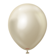 5″ Mini Mirror (Krom) Balonlar Beyaz Altın100 Adet
