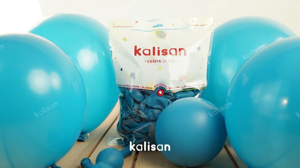 Kalisan 12'' Standart Turkuaz ( Turquoise ) 100'lü Balon #2318
