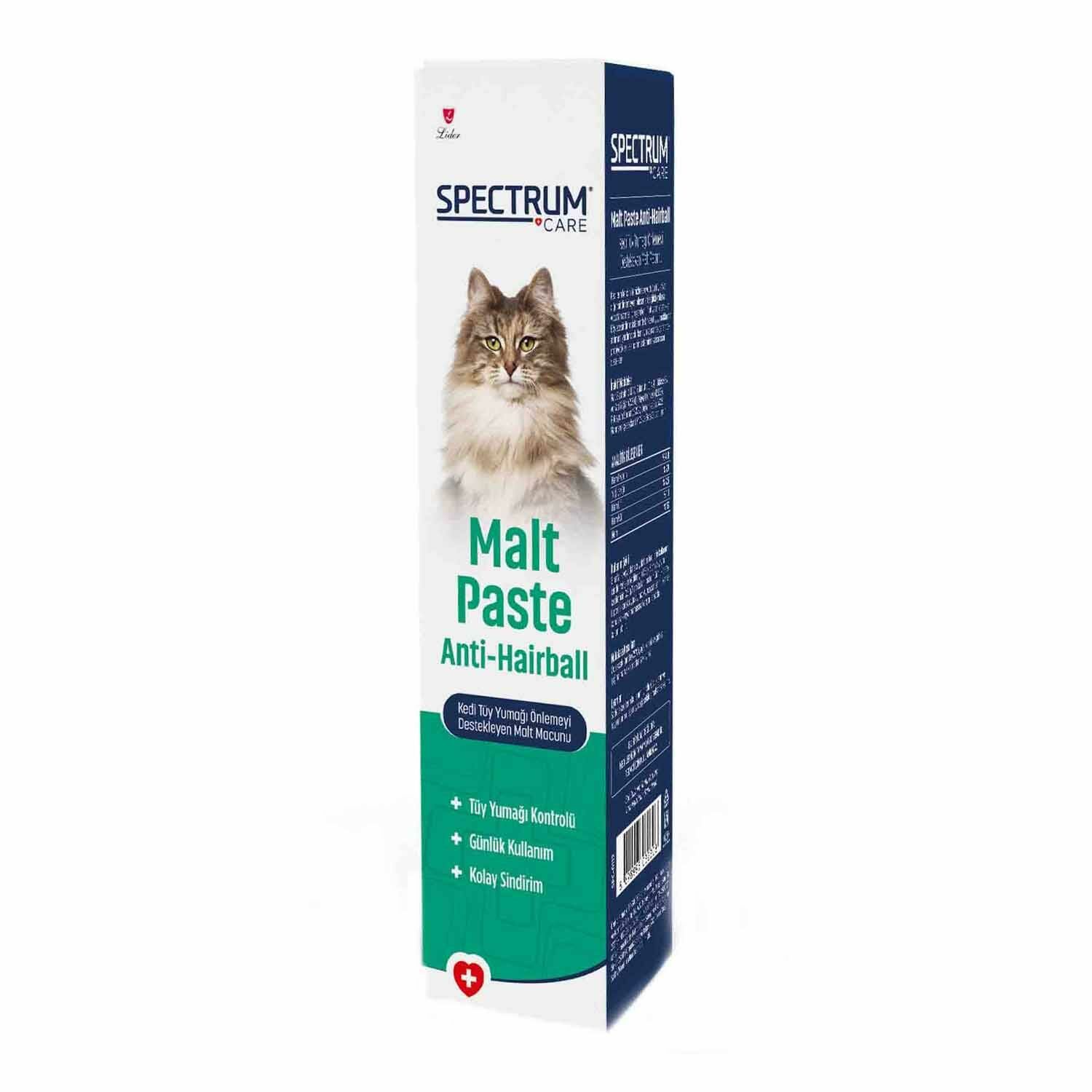 Spectrum Kedi Tüy Yumağı Önlemeyi Destekleyen Malt Macunu 30gr