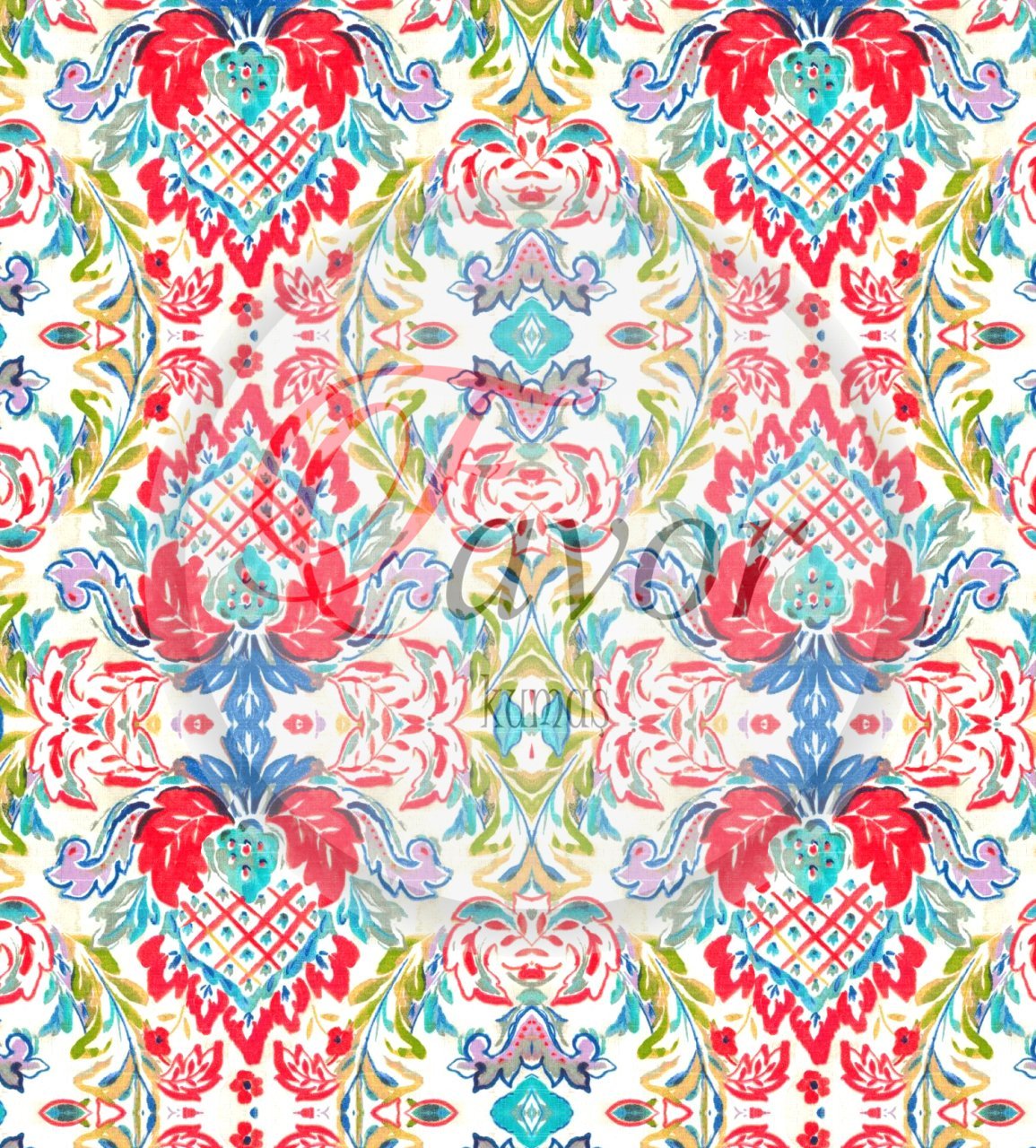 Etnik Motif Desenli Kumaş 2