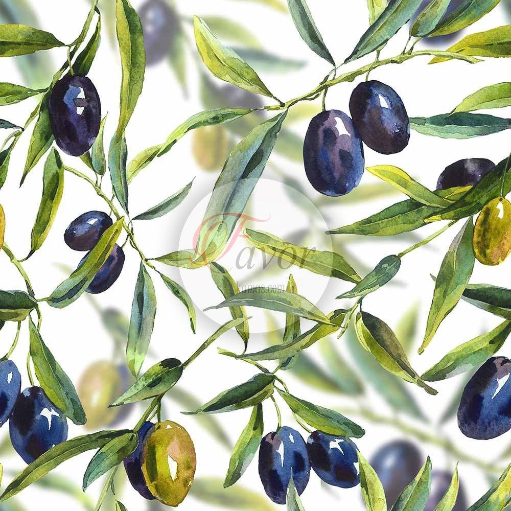 Zeytin Desenli Döşemelik Kumaş