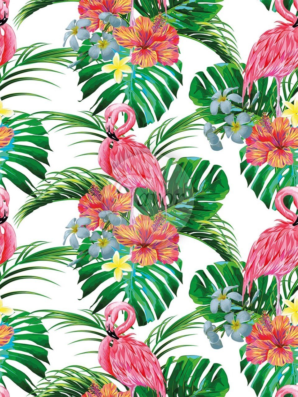 Flamingo Desenli Kumaş 2