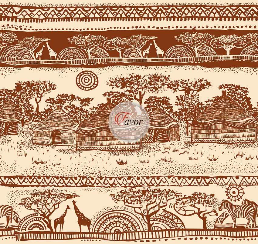 Kabile Desenli Kumaş