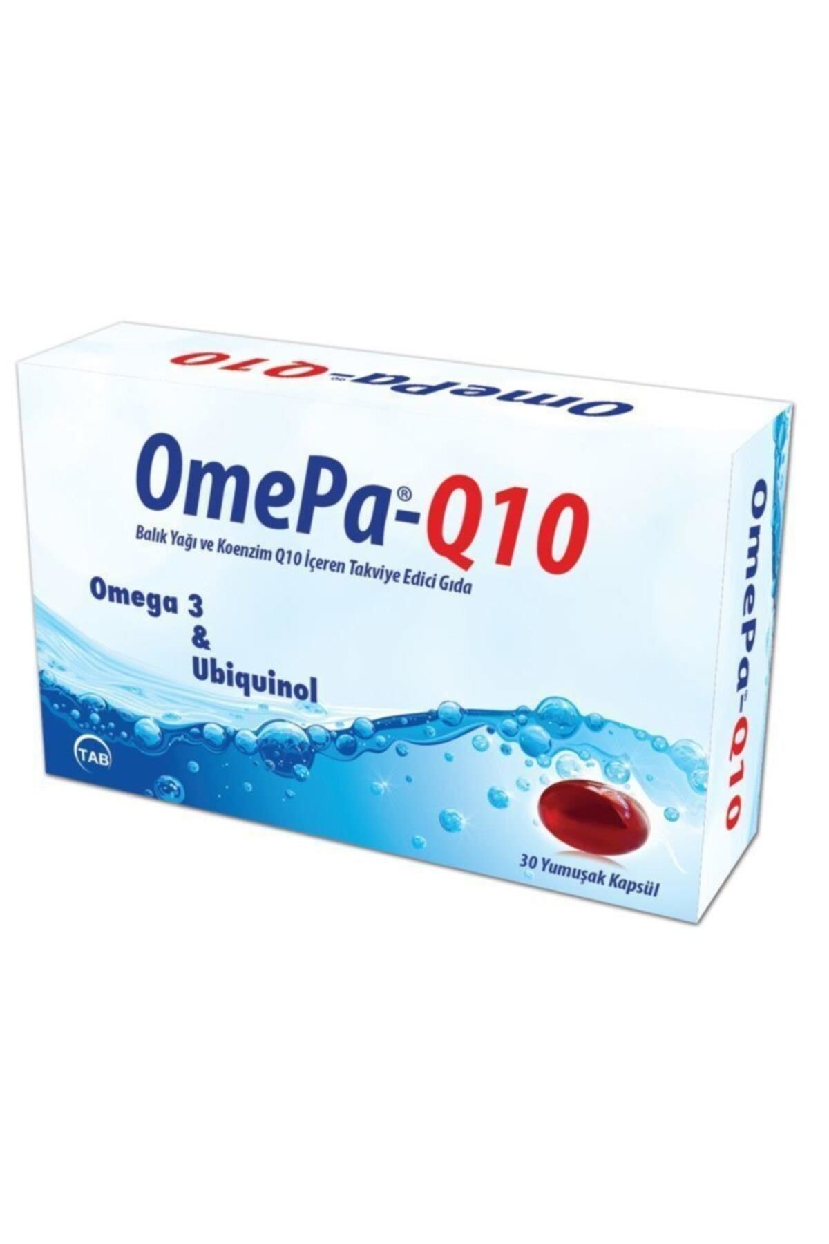 Omepa Q10 Omega 3 Ubiquinol 30 Kapsül-Balık Yağı ve Koenzim Q10