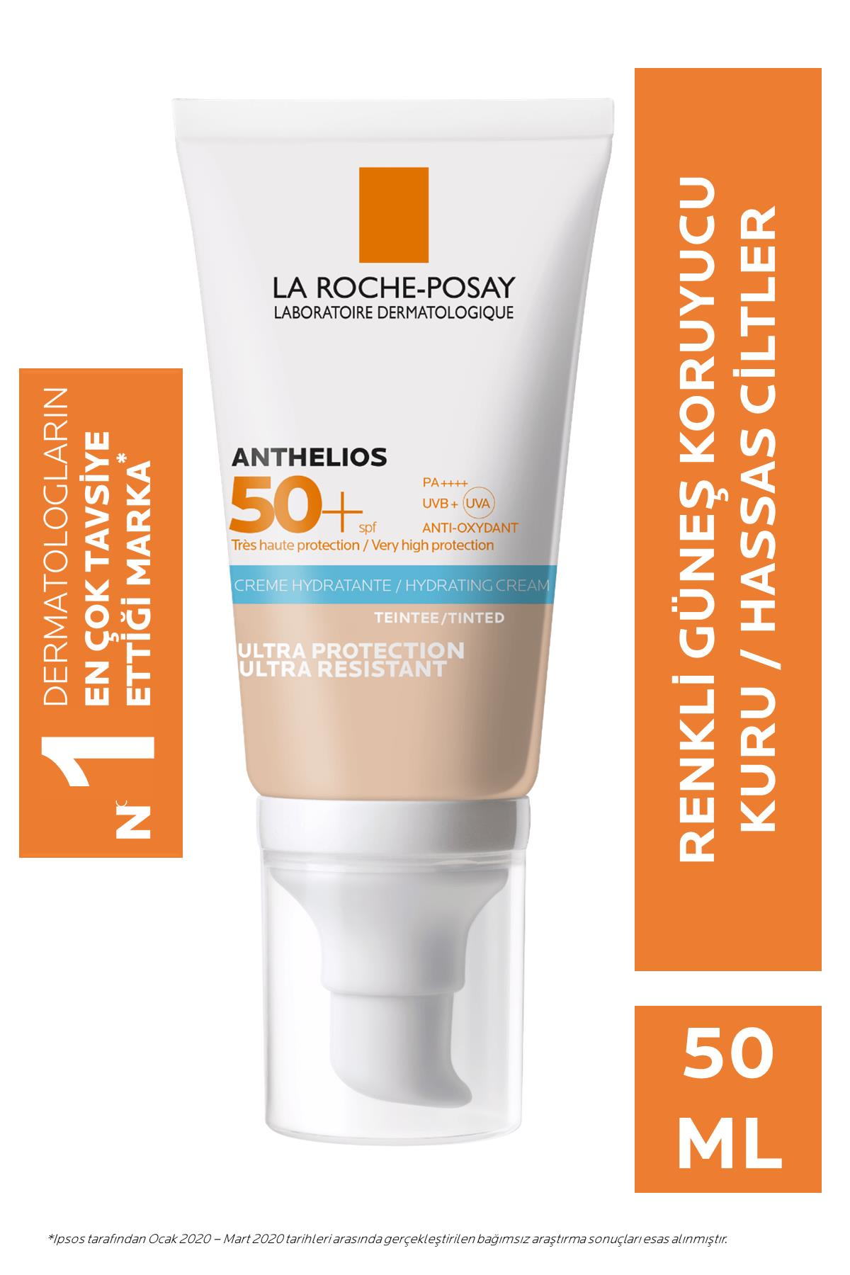 La Roche Anthelios Hydrating Cream Tinted SPF50+ 50ml-Güneş Koruyucu BB Krem