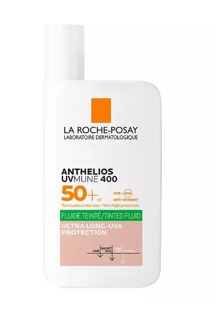 La Roche Posay Anthelios Oil Control Fluid SPF+50 Yağlı Ciltler için Akışkan Renkli Yüz Güneş Kremi