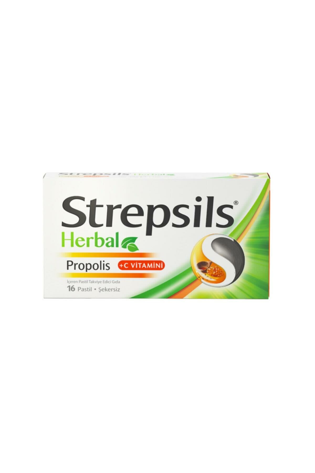 Strepsils Herbal Propolis +C Vitamini 16 Pastil