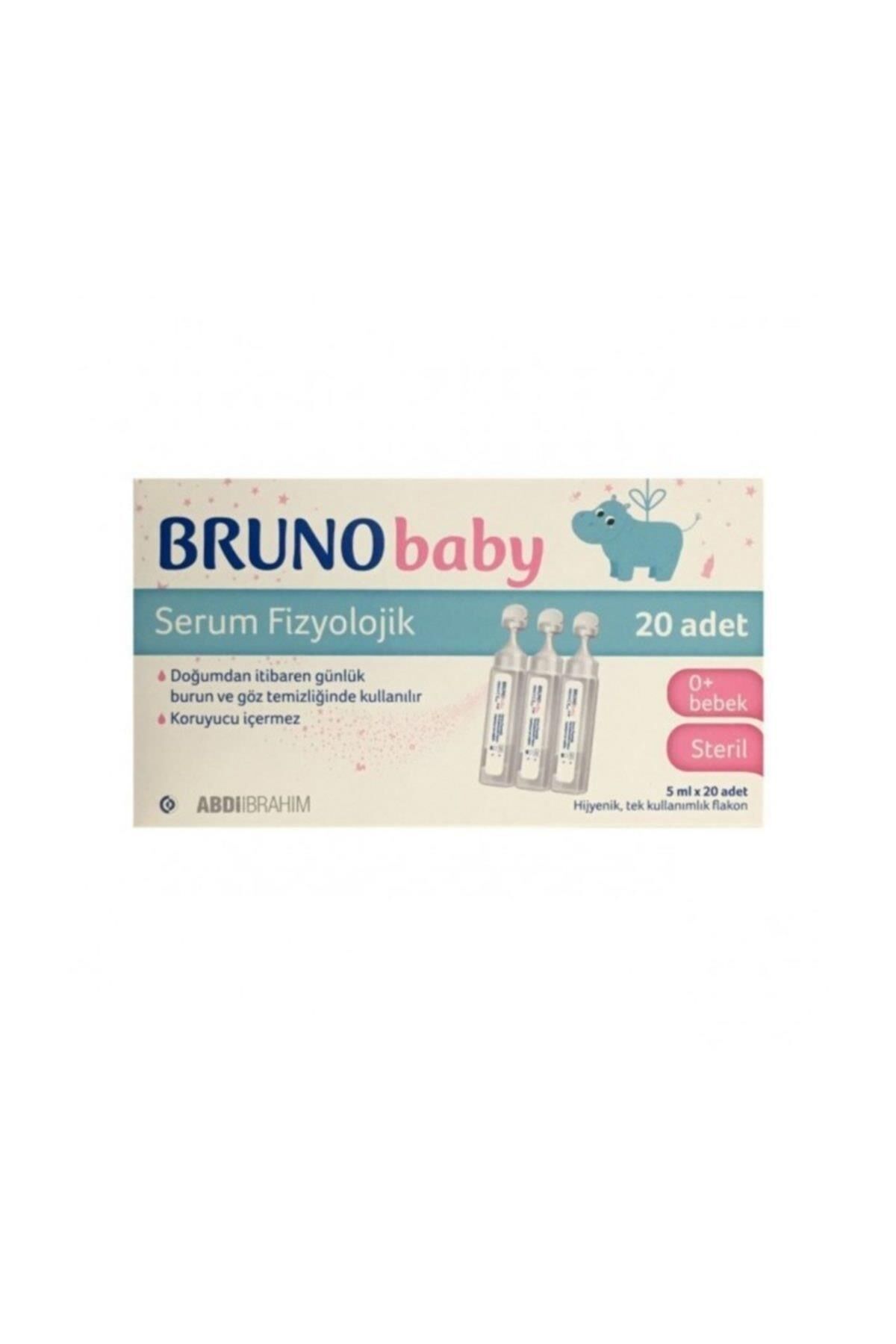 Bruno Baby Serum Fizyolojik 5 Ml*20 Adet-Burun ve Göz Temizleyici Serum