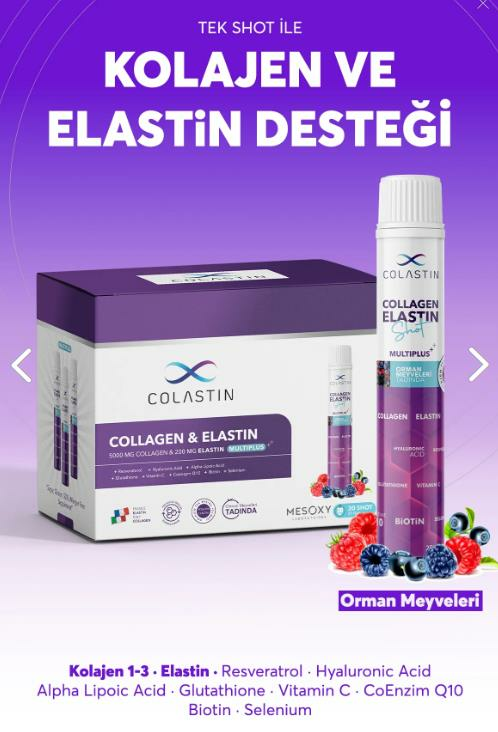 Colastin Collagen Elastin 30 Shot (Orman Meyveleri)