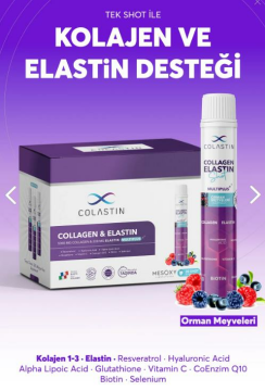 Colastin Collagen Elastin 30 Shot (Orman Meyveleri)