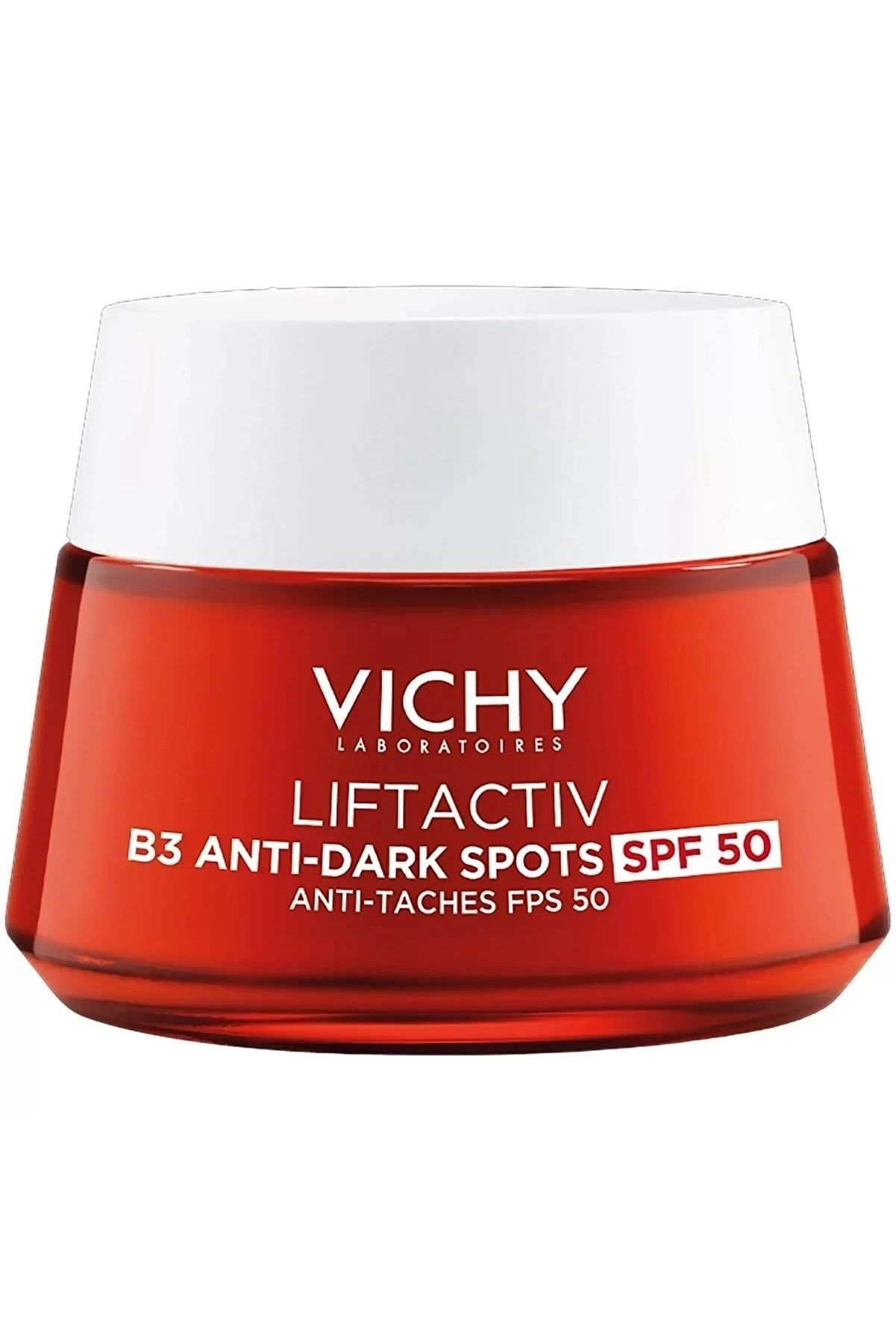 Vichy Liftactiv B3 Anti-Dark Spots 48-Hour Face Cream with SPF50 for Hydration & Blemishes 50ml