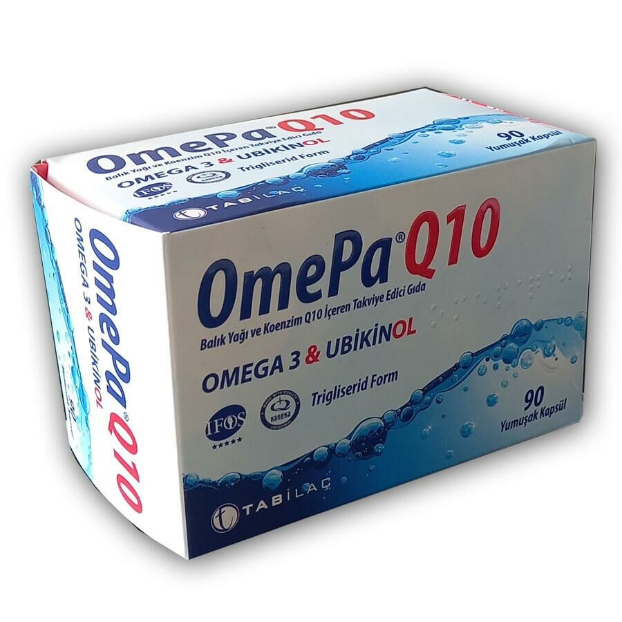 Omepa Q10 Omega3 Ubiquinol 90 Kapsül