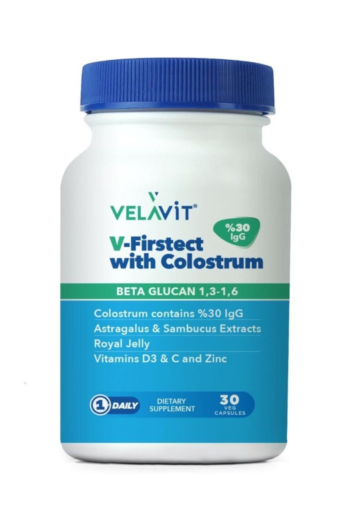 Velavit V-Firstect with Colostrum 30 Kapsül-Takviye Edici Gıda
