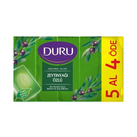 DURU SABUN 5*150GR NAT.OLİVE Z.YAĞLI 750GR 1*18