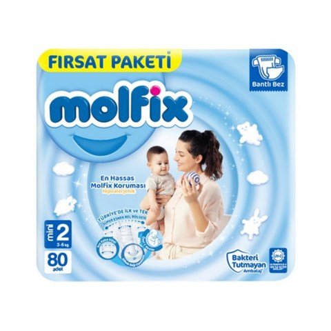 MOLFİX FIRSAT 2MİNİ 3-6KG 80'Lİ 1*3