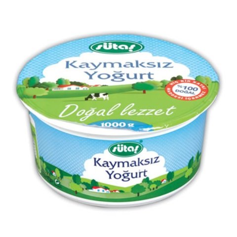 SÜTAŞ YOĞURT 1000GR KAYMAKSIZ