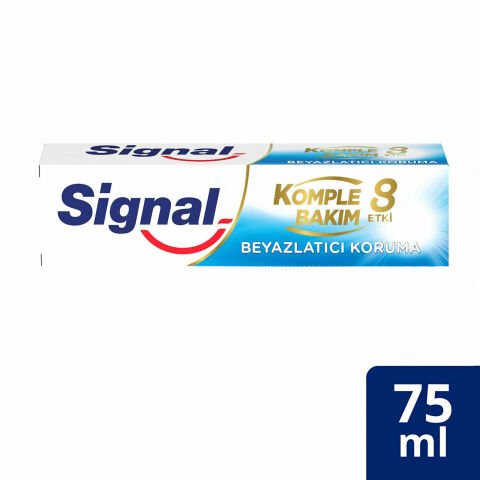 SİGNAL DİŞ MACUNU 75ML KOMPLE BAKIM 8 ETKİ BEYAZLATICI KORUMA 1*24